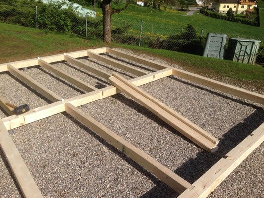 Bodenrost für Gartenhaus