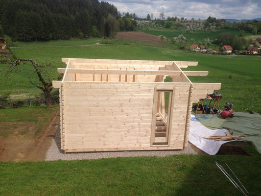 Gartenhaus BPP 6 - 2 28 mm (378 x 378 cm)