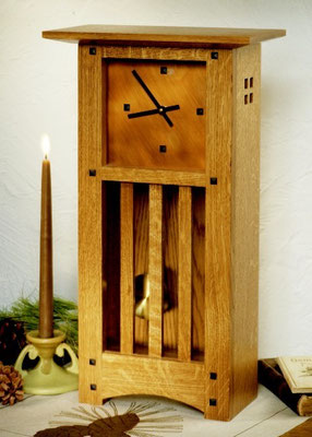 WOOD Magazine Mission Clock w/copper dial Plan & Parts