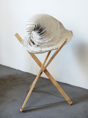 Andreas Jonak, 2011 "Untitled", Plaster, Wood, 65 cm x 65 cm x 150 cm