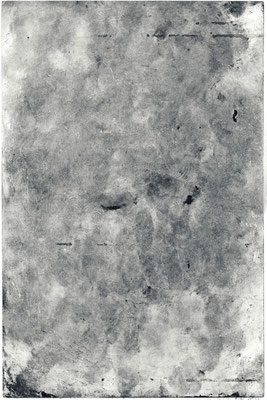 Andreas Jonak, 2012 "Heads" (Back), etching, 19,8cm, x 28,8