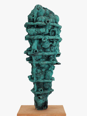 Andreas Jonak, 2013, Untitled, Plaster, Polyester, Steel, 25 cm x 25 cm x 60 cm