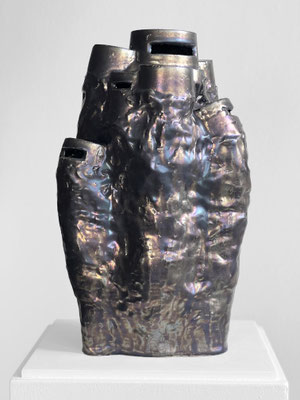 Andreas Jonak, 2023 "Bunker II", Ceramic, 32 cm x 34 cm x 44 cm