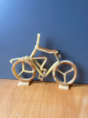 Fahrradfahrer, 14x10 cm