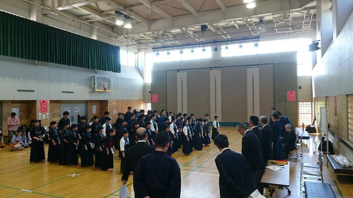 発寒剣道錬成稽古会開会式