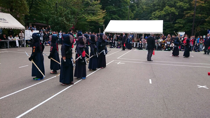 小学生の剣道の試合