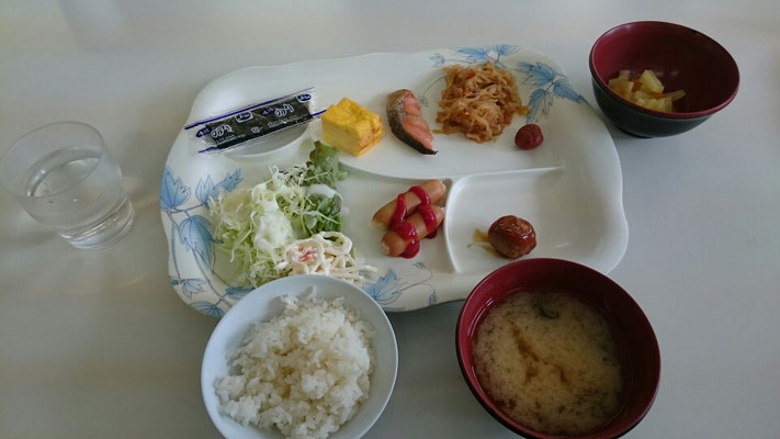 合宿の朝食