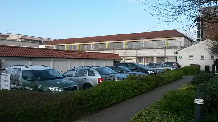 Von außen wird's auch bunt.