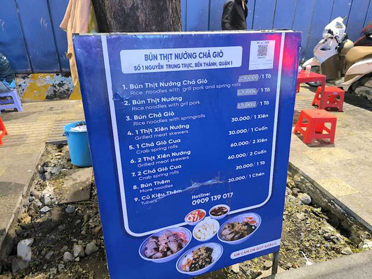 Dove mangiare a Ho Chi Minh City. Bún Thịt Nướng Chả Giò - Nguyễn Trung Trực
