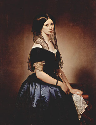 Leonor Klinger, marquesa de Villarosa. Por Francesco Hayez (1853).