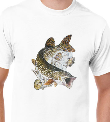 t-shirt peche brochet