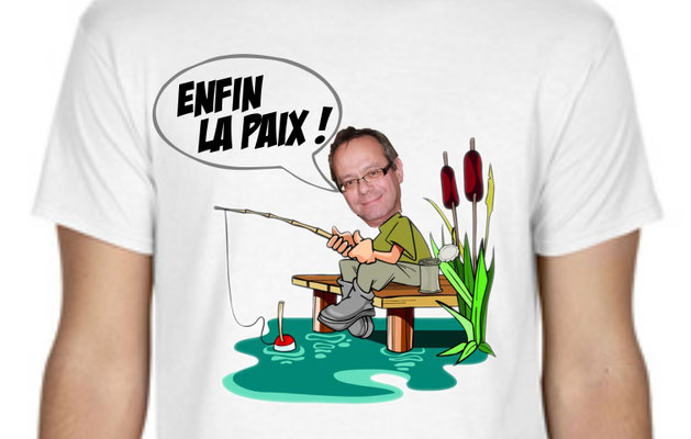 teeshirt farce pêcheur