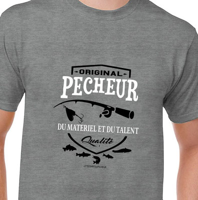 Poisson Brochet Carpe Cadeau pour Un Pêcheur Lac Mer Pêcheuse Bateau Truite Canne Tee-Shirt Homme-s Femme-s Loisirs Pêche-r T-Shirt: Fishing Adrenaline