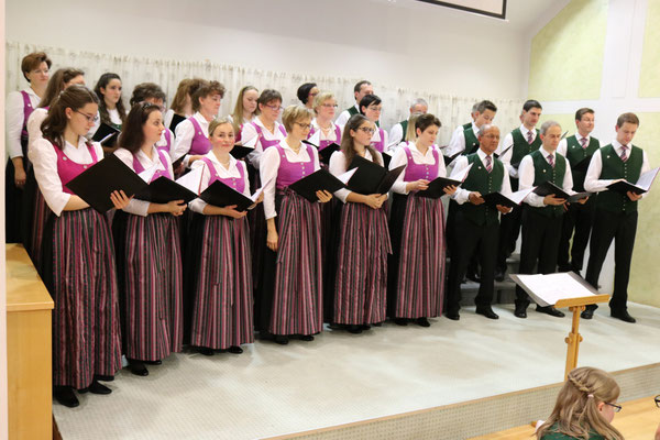 Stöttenchor Ende 2015 in Stötten - 36. Benefizkonzert