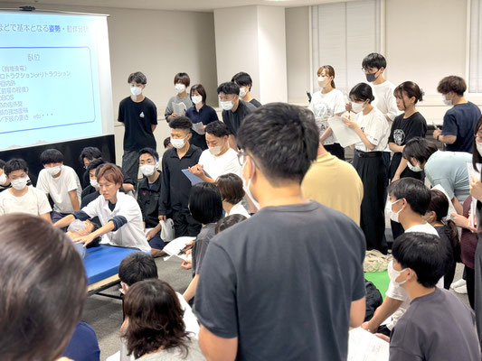 セミナー風景　PT OT 勉強会　ハンドリング　出口雅大　２