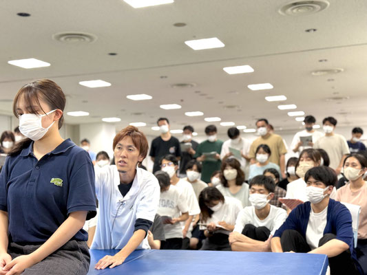 セミナー風景　PT OT 勉強会　ハンドリング　出口雅大　３