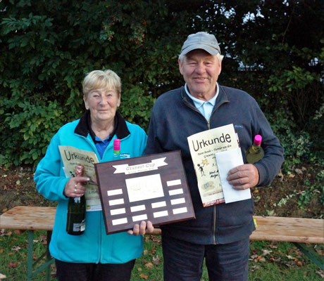 1. Platz Helga Stange und Karl-Heinz Cornils