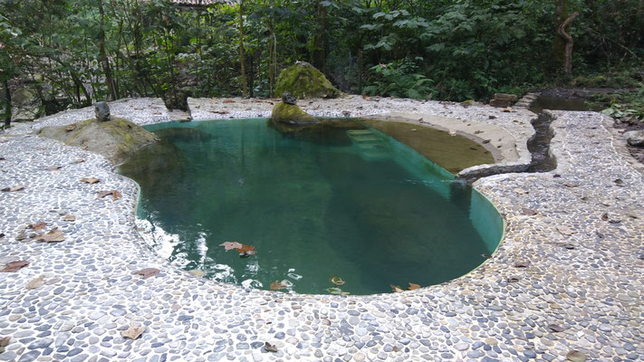 Quellheilpool fertig! lista la laberca sanadora manantial! ready the healing spring water pool!