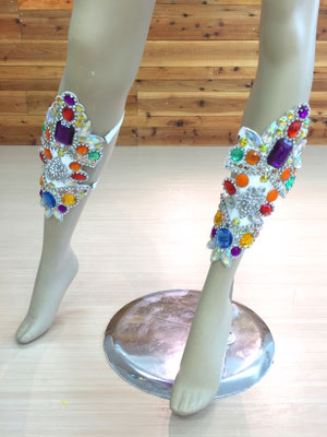 サンバ衣装（ホワイト&カラフル） - VDS FANTASIA