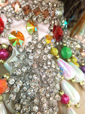 サンバ羽セット（赤・黄色オーストリッチ・キジ） サンバ羽セット（赤・黄色オーストリッチ・キジ）