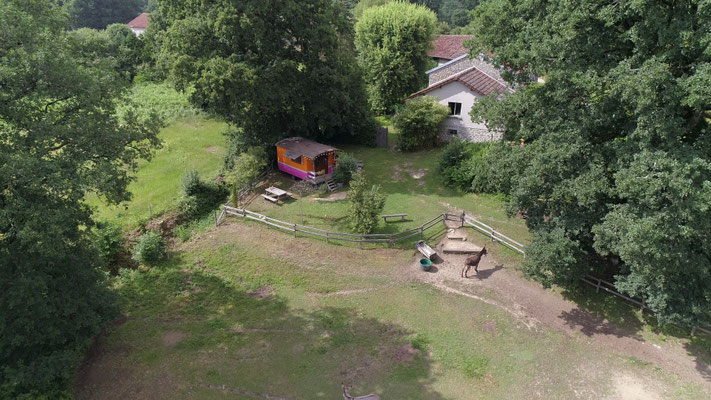 vacances à la ferme en roulotte
