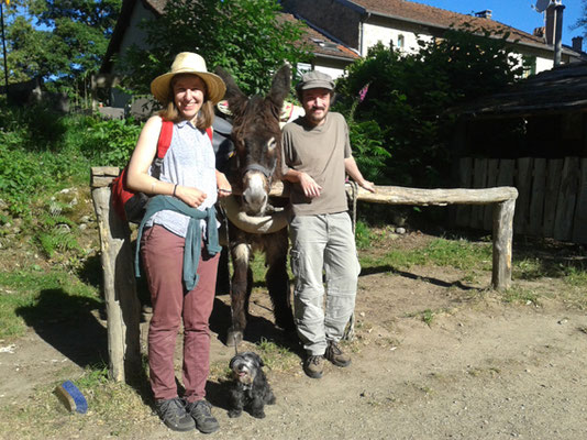 Randonnée avec un âne en Limousin