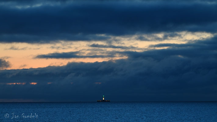 Kiel-Leuchtturm vor Sonnenaufgang