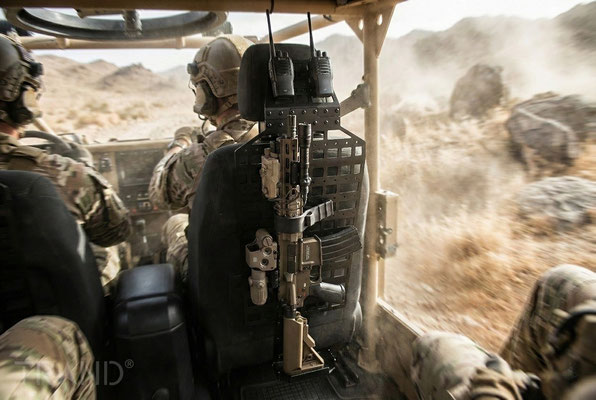 combat-ready-vehicle-weapon-storage-special-forces-patrol-car-rigid-aluminum-molle-grid-system