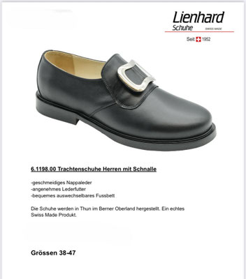 Trachtenschuhe Herren Swiss Made, Preis auf Anfrage