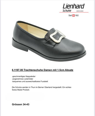 Trachtenschuhe Swiss Made, Absatz 1.5cm; Preis auf Anfrage
