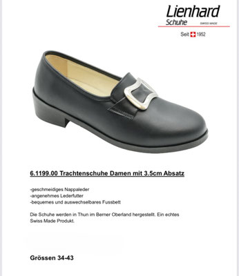 Trachtenschuhe Swiss Made, Absatz 3.5cm; Preis auf Anfrage