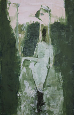 Hagazussa - für Hagdis (Acryl auf Birkenholz, 26,5 x 41 cm)