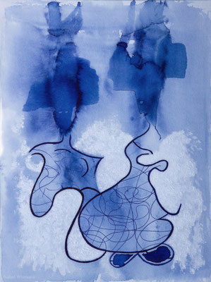 Karneval in Venedig (Tinte, Acryl auf Papier, 250g/m², 24 x 32 cm)