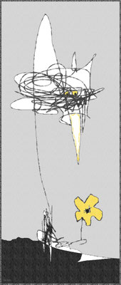 der Rabe Abraxas (digitale Zeichnung)
