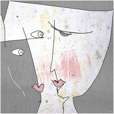 einfühlsam (mixed media/Basis: digitale Zeichnung)