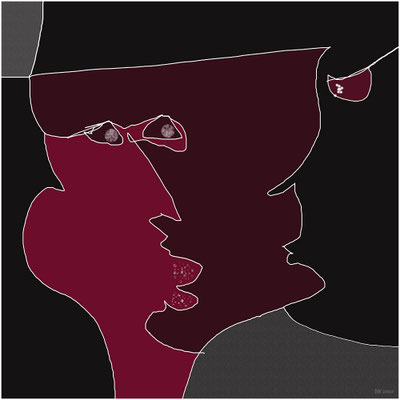 Es war nicht leicht, ihn zu überzeugen. (digitale Malerei)