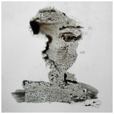 gedankenverloren (Acryl auf Polyvinylchlorid-Platte, 30 x 30 cm)