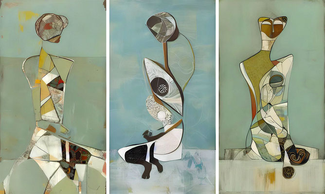 Ameisenköniginnen (Triptychon, aber auch als Einzelbilder möglich)