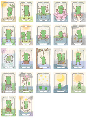 2015年「かえるてん」作品　タロットカード