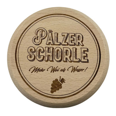 Pfälzer Schorle Dubbeglas Deckel