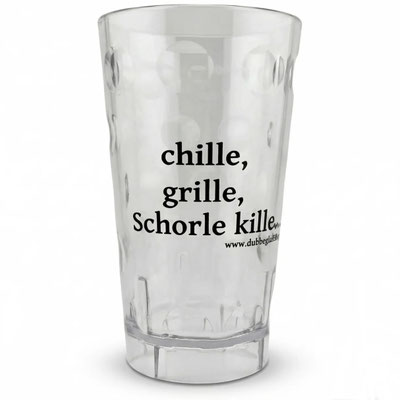 chille, grille, Schorle kille... Dubbebecher 0,5 Liter - Dein Stück Pfalz für jede Gelegenheit