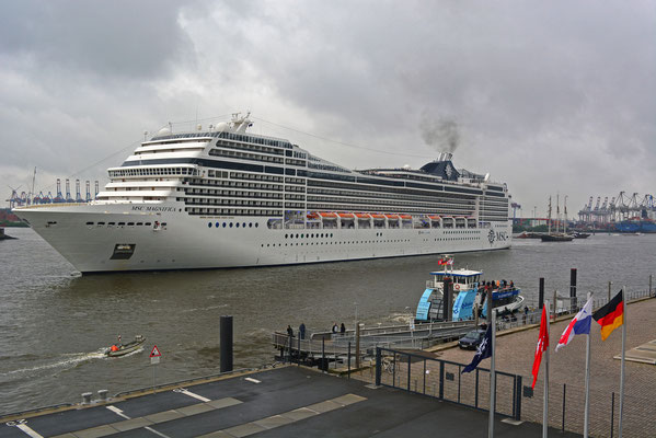 MSC MAGNIFICA legt am HCC Altona an