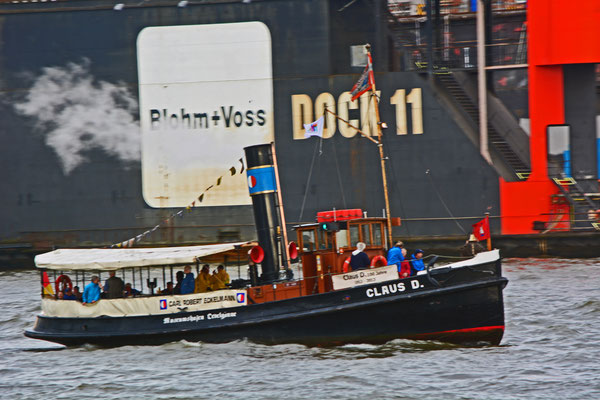 CLAUS D. zur Parade Hamburger Traditionsschiffe am 23.08.2014