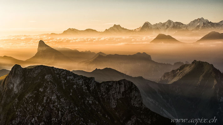 Bergschichten, Aussicht vom Ochsen
