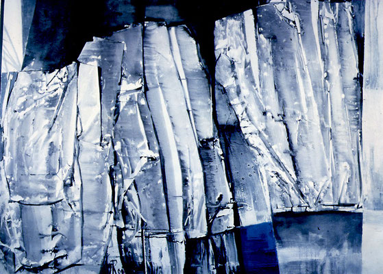 Materialbild, "Wachsende Kälte", 140 x 100 cm