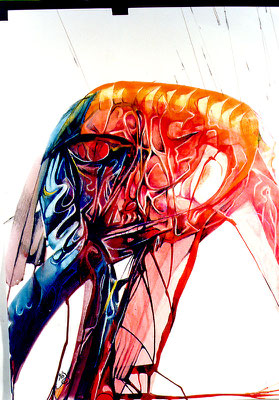 Bild, "Metapher 2", Mischtechnik, 70 x 100 cm