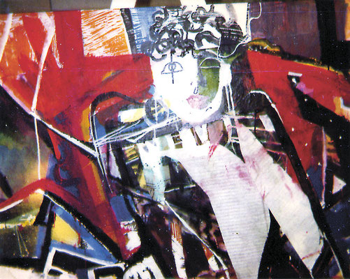 Bild, "Im Refugium, Mischtechnik", 60 x 80 cm, (Im Besitz des Regierungspräsidiums Karlsruhe)