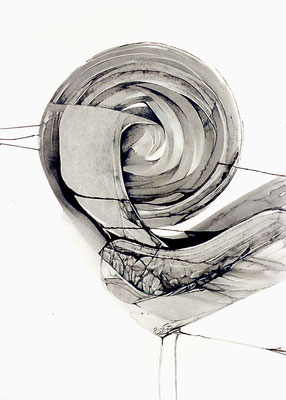 Bild, "Techno-Ästhetik", Mischtechnik, 70 x 100 cm