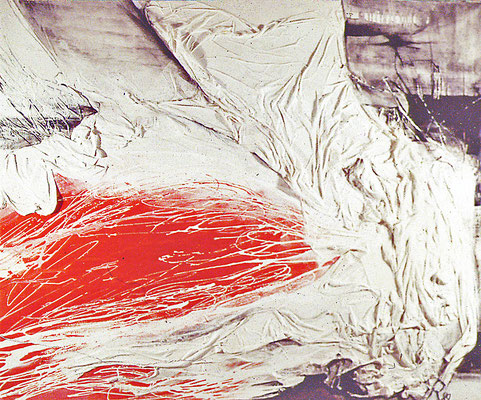 Materialbild, "Werden von Materie", 150 x 130 cm