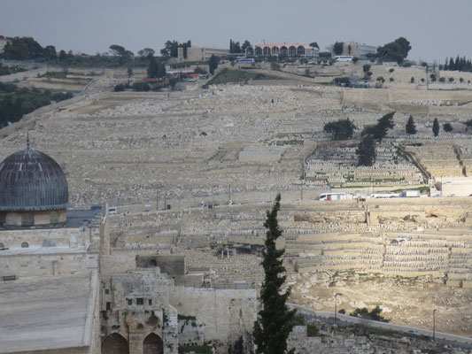 The Jewish Quarter - view of Mount of Olives